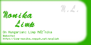 monika limp business card